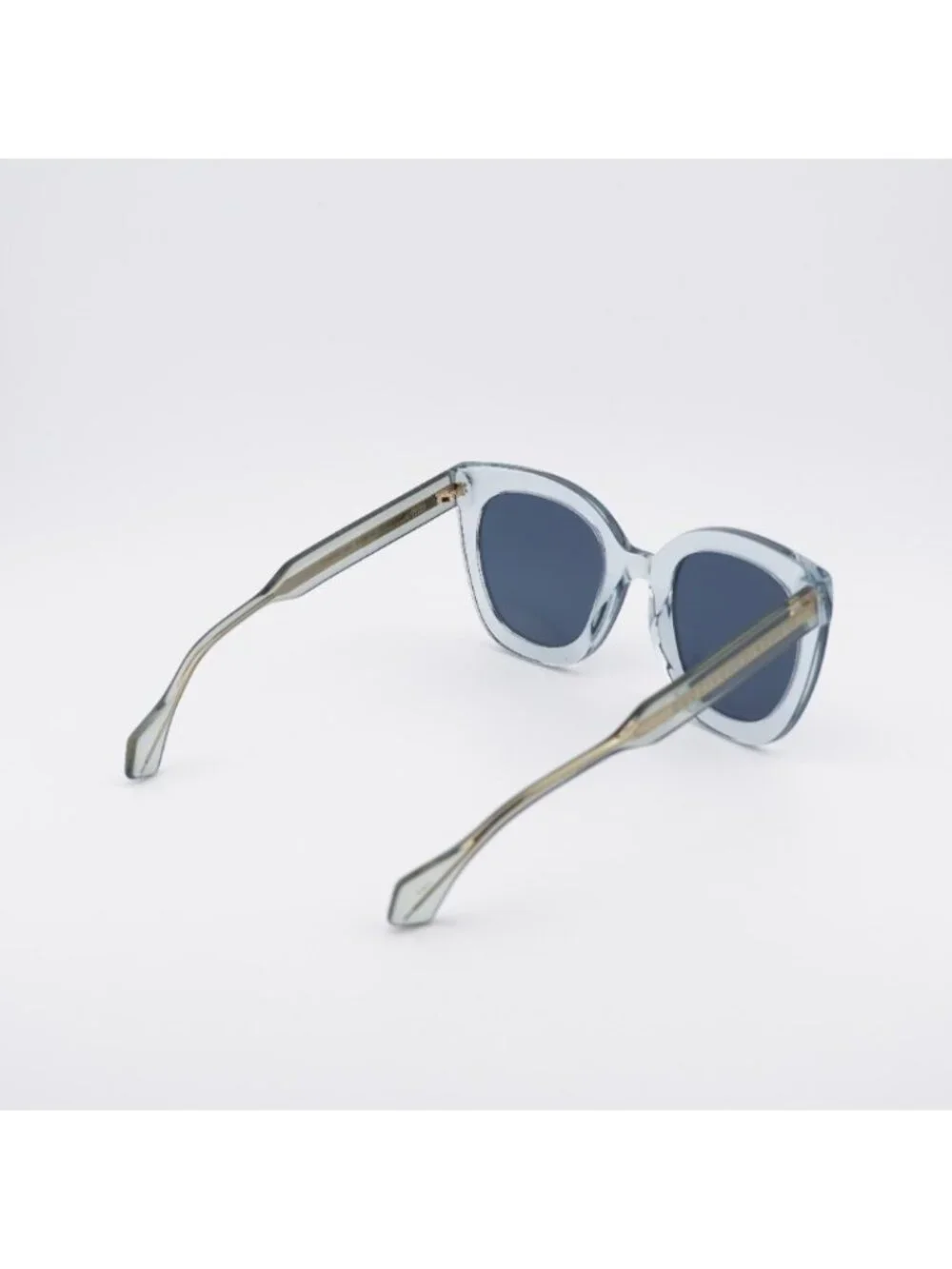 Gucci GG0564S 003 Sunglasses Light Blue Cat Eye Frame, Blue Lenses